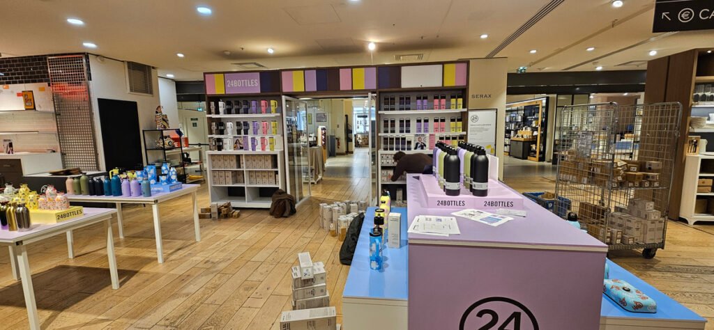 Espace de vente temporaire aménagé au BHV Le Marais.