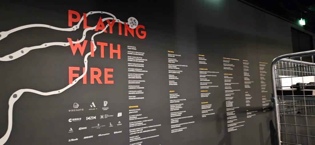 Espace de l’exposition Playing with Fire